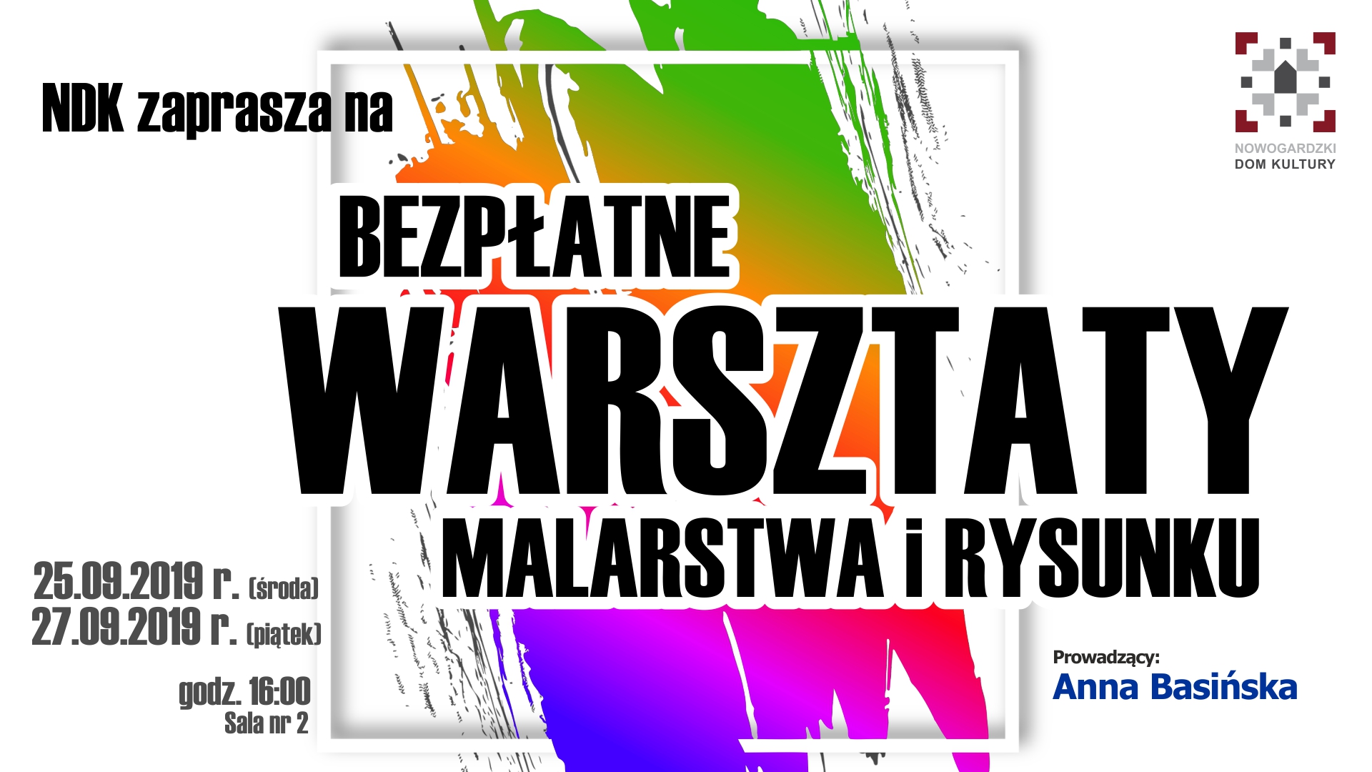 E.ART | NDK ZAPRASZA NA BEZPŁATNE WARSZTATY MALARSKIE